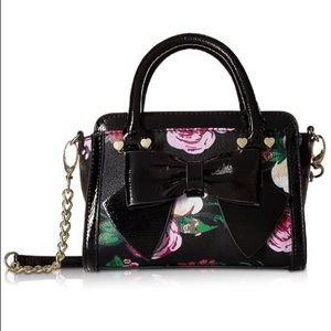 Betsey Johnson Double Zip Crossbody Mini Satchel